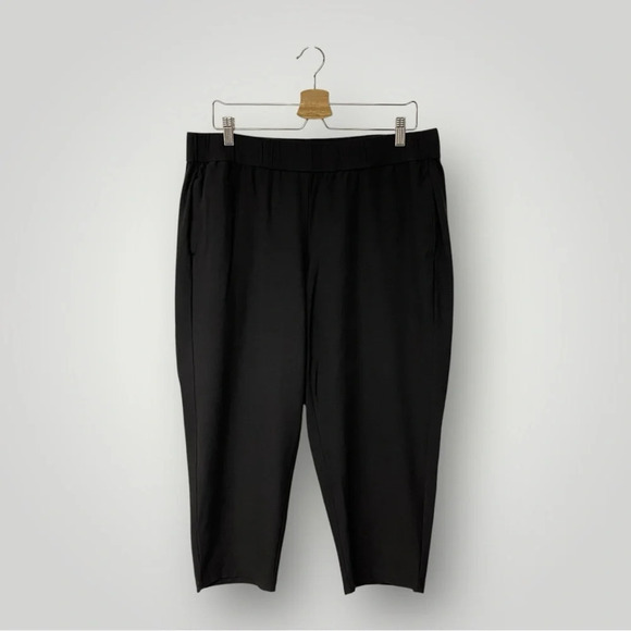 Eileen Fisher Cropped Pants Sz L Gray - Picture 1 of 10